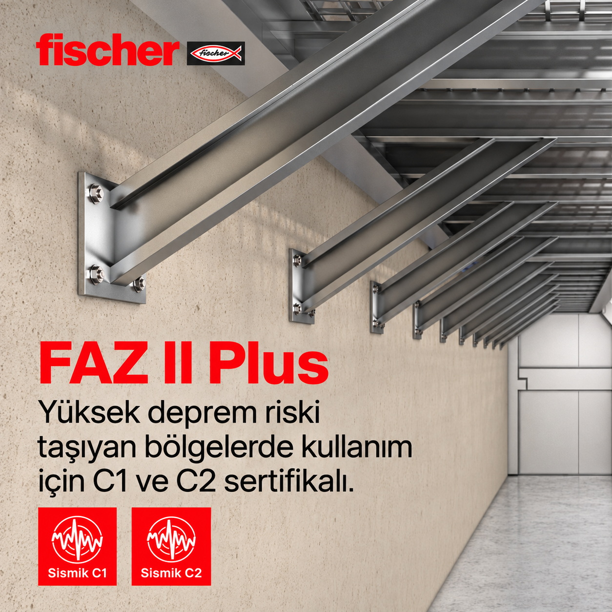 fischer FAZ II Plus Ağır Yük Çelik Dübeli
